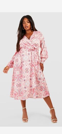 Paisley midi dress