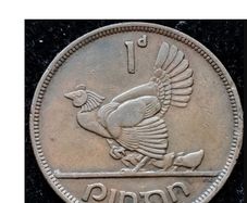 [#202] - Ireland 1942 | Chickless Error | Irish 1d | One Penny | Km.11