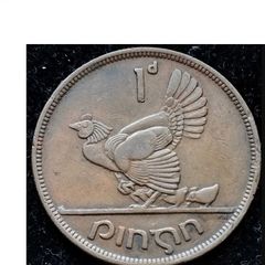 [#202] - Ireland 1942 | Chickless Error | Irish 1d | One Penny | Km.11
