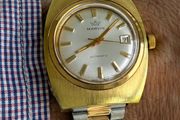 Vintage Marvin Swiss Mechanical Gold Plated Automatic wristwatch