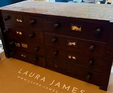 antique 8 drawer cabinet