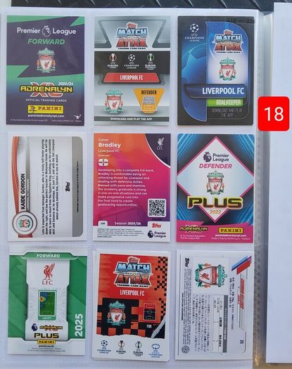 Liverpool Football Cards (116 Players)
