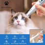BreezyPaws Pet Dog Cat Paw Trimmer Hair Shaver Grooming Clippers with LED Light Spare Blades Low Noise Waterproof Rechargeable Paw Trimmer Clippers Shaver Razor for Dogs Cats Paws Eyes Ears Face Image 3