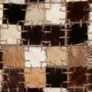 Rug Genuine Leather Patchwork 120x170 cm Square Brown/White Image 4