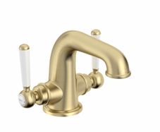 Lansdown Brushed brass basin mixer