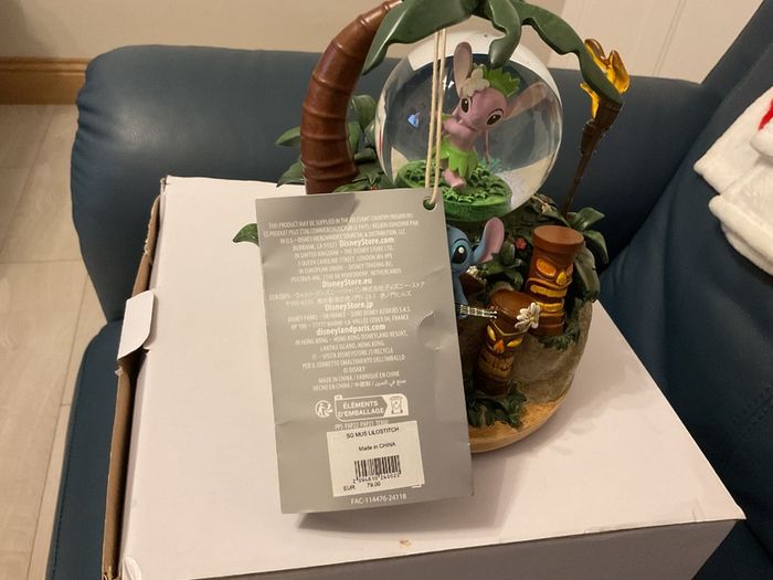 Disney Musical Stitch & Angel Snow Globe