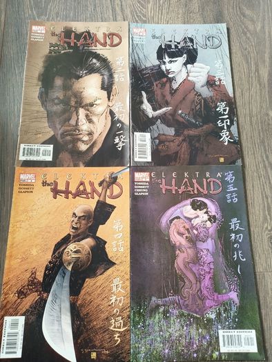 Elektra The Hand Comic Book lot 4 Issues Marvel Daredevil