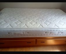 Bespoke Solid Wood Bed & Mattress for Sale