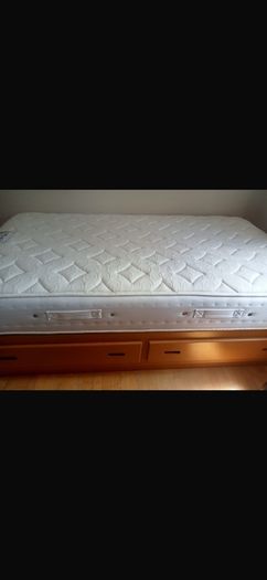 Bespoke Solid Wood Bed & Mattress for Sale