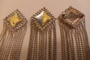 Faux Diamante Brooche X 3