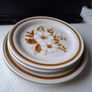 Vintage Mountain Wood Collection Stoneware Plates Set of 4 Japan Image 5