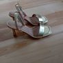 NEW LOOK gold Sandals wide fit size 4 Image 3