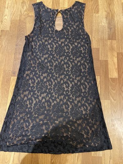 Limited Collection Taupe Black Lace Dress size 10