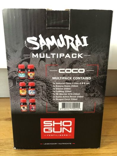 Shogun Coco, Multipack Samurai fertilisers BN