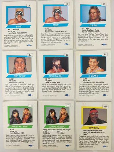 WCW Wrestling cards