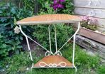 vintage wrought iron table