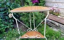 vintage wrought iron table