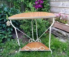 vintage wrought iron table