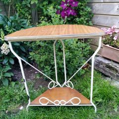 vintage wrought iron table