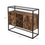 Rustic cabinet with glass surface FREE DELIVERY Image 3