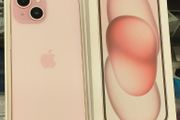 Apple iPhone 15 128GB Unlocked Pink with Box (LCD Has a Small Crack) , Its Original Battery Health: 86%