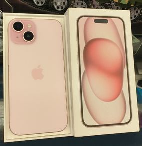 Apple iPhone 15 128GB Unlocked Pink with Box (LCD Has a Small Crack) , Its Original Battery Health: 86%