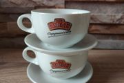 2 Espresso cups with saucers , NEW