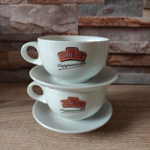 2 Espresso cups with saucers , NEW