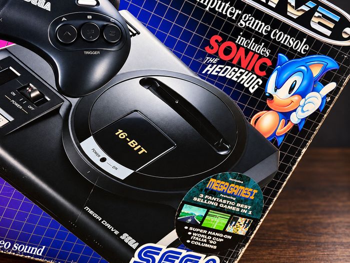Sega Mega Drive Console - Sonic and Mega Games Rare Variant - Boxed