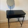 Black vanity table with adjustable mirror Image 3