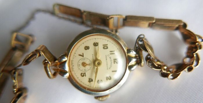 Vintage 1930s CRONOW Rolled Gold Watch - Working Vintage Ladies Manual Wind Up Wrist Watch