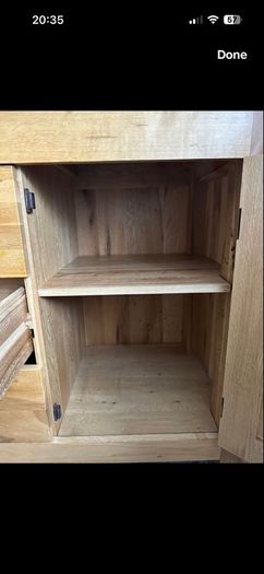 Solid oak sideboard