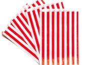 Lot of 200 pcs RED stripe sweet bags 5x7