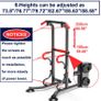 _EASY BIG Multifunctional Power Tower Adjustable Heights Workout Dip Station for Adults and Kids Home Gym Strength Training Fitness Equipment Newer Version Image 3