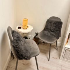 Modern Dining Set 2 Chairs + Side Table + 2 Cushions