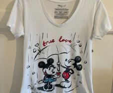 Disney store womens Mickey and Minnie tshirt size small