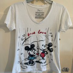 Disney store womens Mickey and Minnie tshirt size small