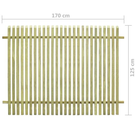 Garden Fence Impregnated Pinewood 170x125 cm