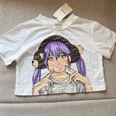 Fendi girls cropped T-shirt 5/6T