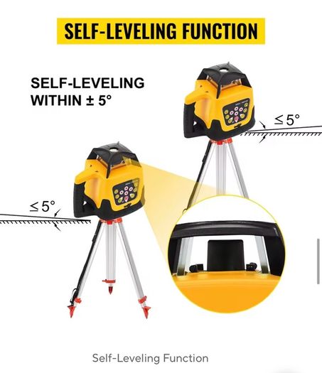 360 Rotation Laser Level Auto Self-Leveling Vertical Horizontal Scanning Professional Measurement Construction Tool kit