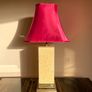 Mid Century French Table Lamp, Vintage Jean Claude Mahey, Lacquer Brass Chrome, 70s Image 3