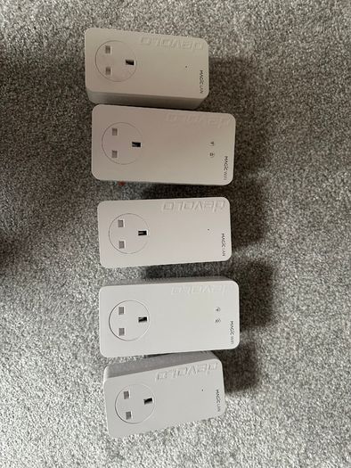 5x Powerline Adapters Devolo