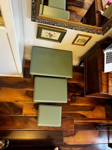 Vintage Nest of Tables GREEN