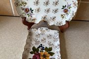 James Kent Sandwich Tray &amp; Leaf shaped serving Dish