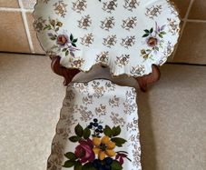 James Kent Sandwich Tray & Leaf shaped serving Dish