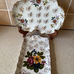 James Kent Sandwich Tray & Leaf shaped serving Dish