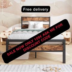 Single Bed Frame with Storage