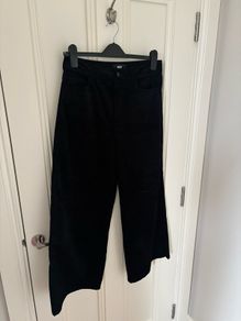 PAIGE Black Velvet Cord Jeans