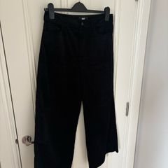 PAIGE Black Velvet Cord Jeans