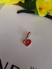 Brand new genuine pandora Turkey flag charm